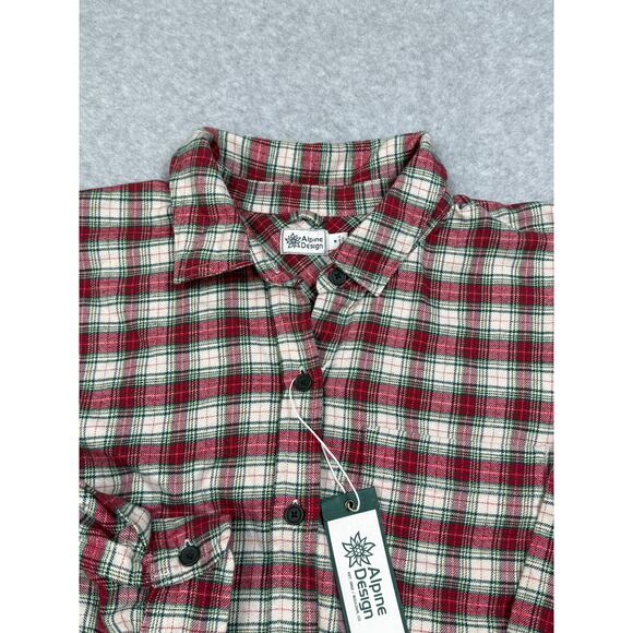 Alpine Design Womens Size M Hike Midweight Plaid Flannel Shirt NWT - Picture 6 of 11